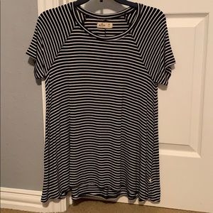 Hollister striped oversized tee
